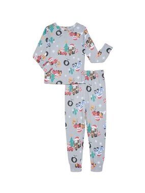 Disney Pixar Cars Christmas PJ's 2 pc Set Sz 2T - Mater Lighting McQueen NWT